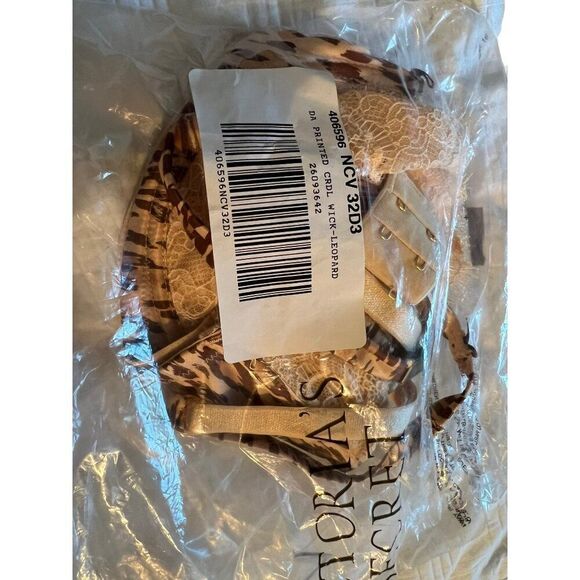 Dream Angels Push Up Without Padding Leopard‎ Print Victoria Secret 32D Bra New - Picture 4 of 7